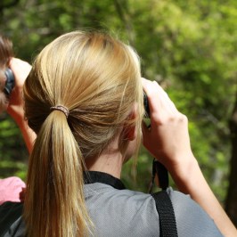a woman talking on a cell phone
